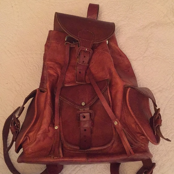 Vintage Leather Backpack